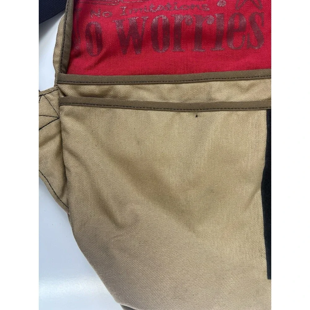 Rickshaw Bagworks Messenger Bag Laptop Canvas Tote Bag USA Adjustable Strap